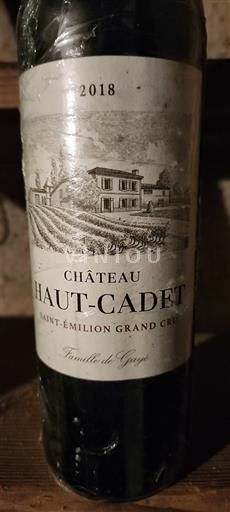 Bordeaux Saint-Émilion Grand Cru Grand Cru Château Haut-Cadet 2018