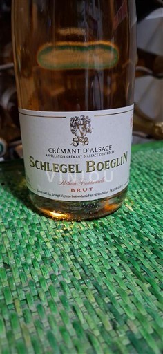 Alsasko Crémant d'Alsace Schlegel Boeglin Méthode Traditionnelle Neročník