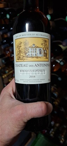 Bordeaux Bordeaux Supérieur Château Des Antonins 2016