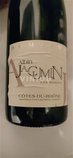 Vale do Ródano Côtes-do-Ródano Domaine Albin Jacumin Les Bédines 2020