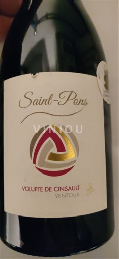 Thung lũng Rhône Ventoux Saint-Pons Volupté de Cinsault 2020