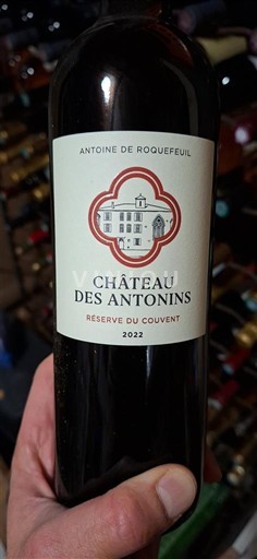 Bordeaux Château Des Antonins Réserve du Couvent 2022