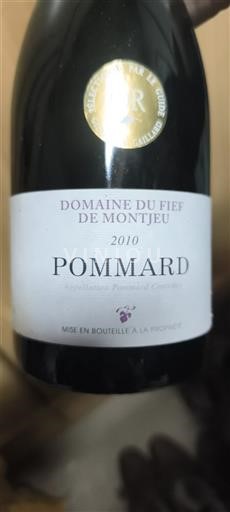 Burgundi Pommard Domaine Fief de Montjeu 2010