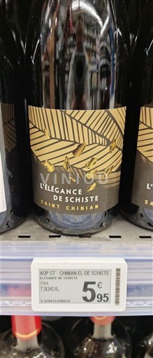 Languedoc Saint-Chinian L'Élégance de Schiste 2023