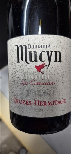 Rhônen laakso Crozes-Hermitage Domaine Mucyn Les Entrecoeurs 2021