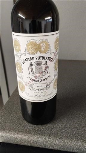Bordeaux Saint-Émilion Grand Cru Grand Cru Château Puyblanquet 2020