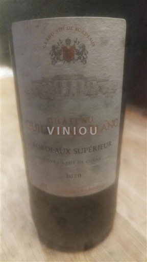 Bordeaux Bordeaux Supérieur Château Guillaume Blanc 2020