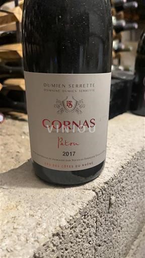 Vallée du Rhône Cornas Dumien Serrette Patou 2017