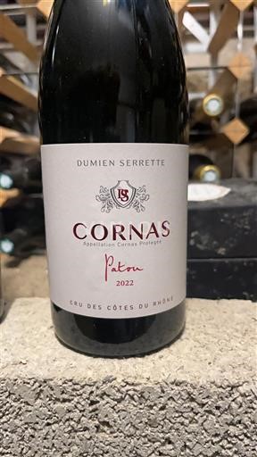Vallée du Rhône Cornas Dumien Serrette Patou 2018