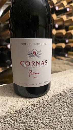 Vallée du Rhône Cornas Dumien Serrette Patou 2022