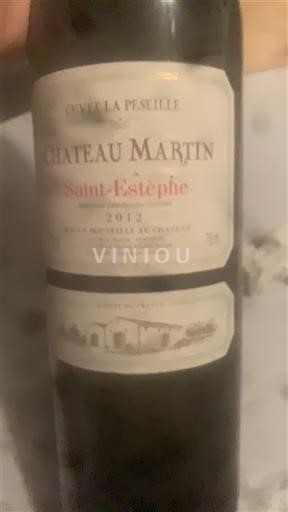 Bordeaux Saint-Estèphe Château Martin La Peseille 2012