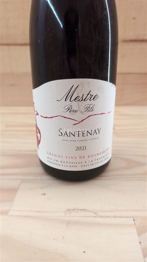 Vin Rouge sec Mestre Père et Fils 2021 France Bourgogne Santenay AOC
