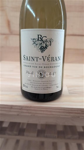 Borgoña Saint-Véran Grand Cru Domaine BGC Récolte 2021