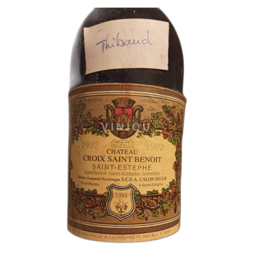 Bordeaux Saint-Estèphe Château Croix Saint Benoit 1992