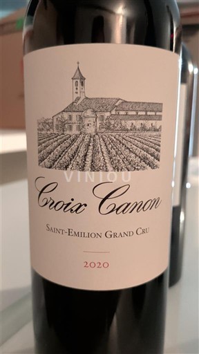 Bordeaux Saint-Émilion Grand Cru Grand Cru Croix Canon 2020