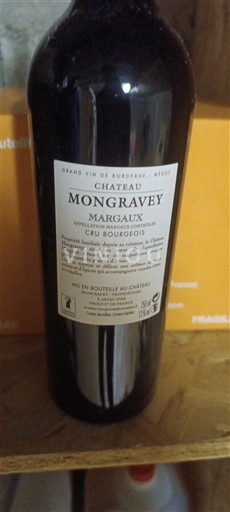 Bordeaux Margaux Cru Bourgeois Château Mongravey 2016