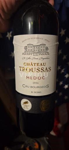 Bordeaux Médoc Cru Bourgeois Château Troussas 2016