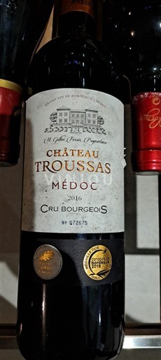 Bordeaux Médoc Cru Bourgeois Château Troussas 2016