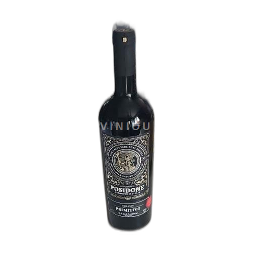 Vin Rouge sec Posidone Non millésimé Italie Pouilles DOC bio