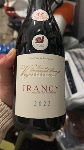 Burgund Irancy Eric et Emmanuel Dampt 2022