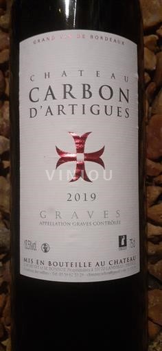 Bordeaux Graves Château Carbon Artigues 2019
