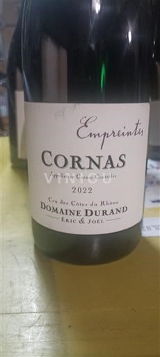 Valea Ronului Cornas Domaine Durand Empreintes 2022