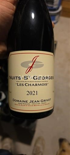 Bourgogne Nuits-saint-georges Domaine Jean Grivot Les Charmois 2021