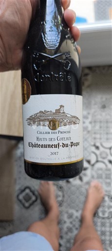 Thung lũng Rhône Châteauneuf-du-pape Cellier des Princes Haute des Coteaux 2017