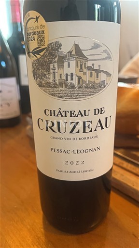 Bordéus Pessac-Léognan Château Cruzeau 2022