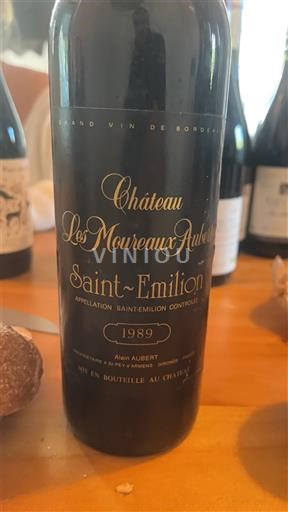 Bordeaux Saint-Émilion Château Les Moureaux Aubert 1989
