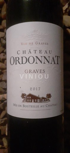 Bordeaux Graves Château Ordonnat 2017