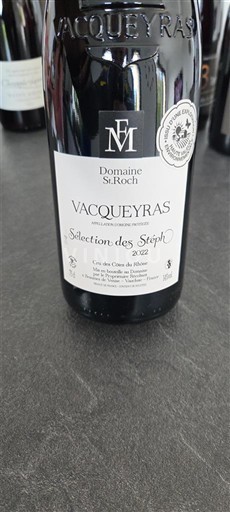 Thung lũng Rhône Vacqueyras Domaine St. Roch Sélection des Stéphl 2022