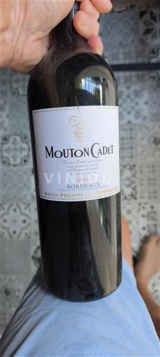 Bordeaux Baron Philippe de Rothschild Mouton Cadet 2014