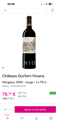 Bordeaux Margaux Grand Cru Durfort-Vivens 2015