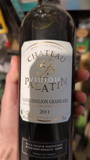 Bordeaux Saint-Émilion Grand Cru Grand Cru Château Palatin 2011