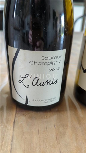 Loirevallei Saumur-champigny Jacques et Nicolas PASQUET L'Aunis 2015