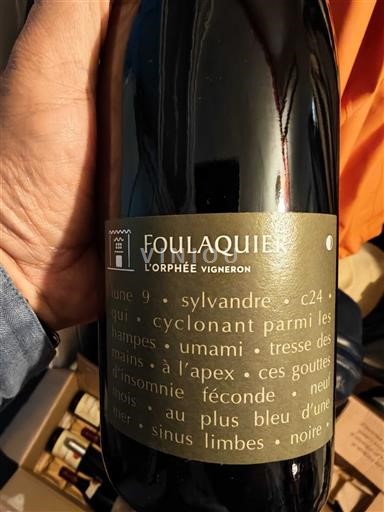 Langvedok Pic-saint-loup Foulaquier L'Orphée 2020