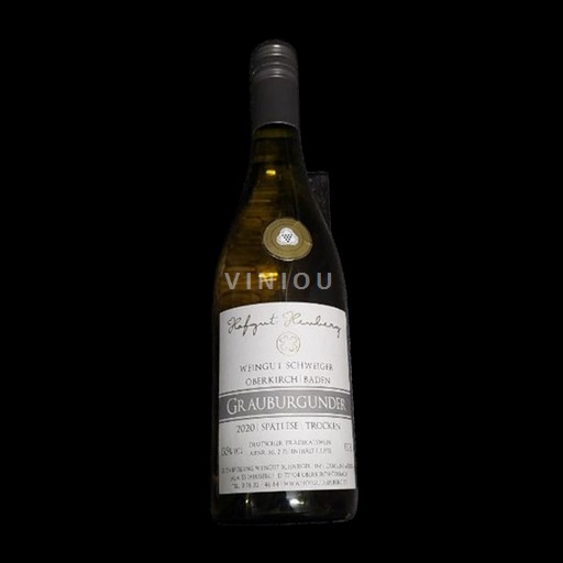 Vin Blanc sec Grauburgunder Spätlese Trocken Weingut Schweiger 2020 Allemagne Baden