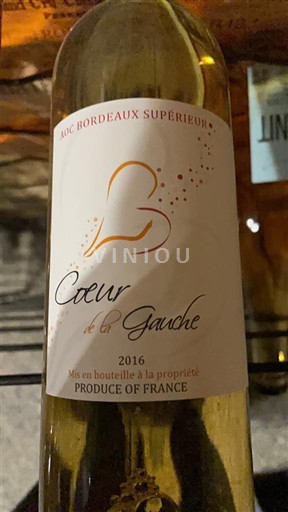 Bordéus Bordeaux Superior Coeur de la Gauche 2016