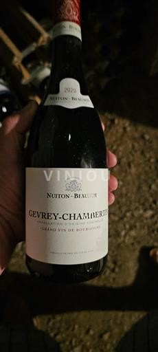 Borgogna Gevrey-Chambertin Nuiton-Beaunoy 2020