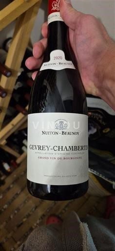 Bourgogne Gevrey-chambertin Nuiton-Beaunoy 2020