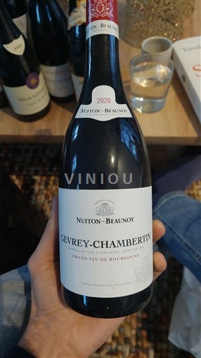 Bourgogne Gevrey-chambertin Nuiton-Beaunoy 2020