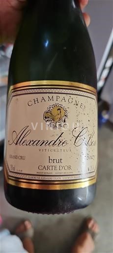 Champaña Champán Grand Cru Alexandre Colson Carte d'Or Brut Sin añada