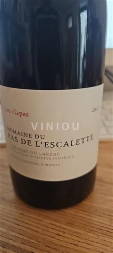 Languedoque Terrasses du Larzac Domaine Pas de l'Escalette Les Clapas 2022