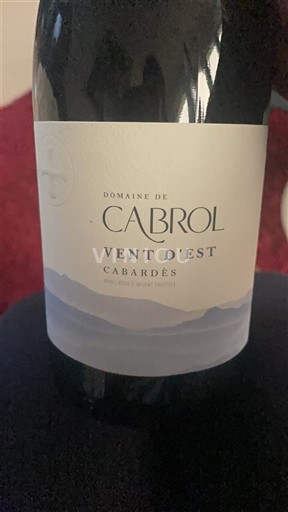 Languedoc Cabardès Domaine Cabrol Vent d'Est Không niên vụ