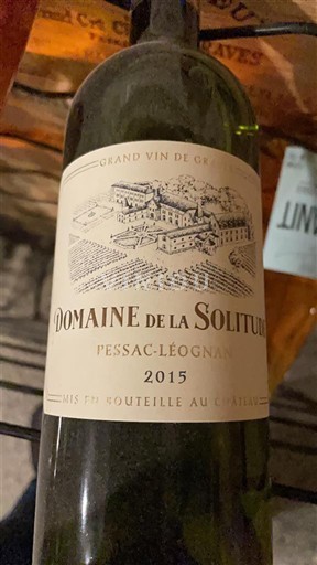 Bordeaux Pessac-Léognan Domaine La Solitude 2015