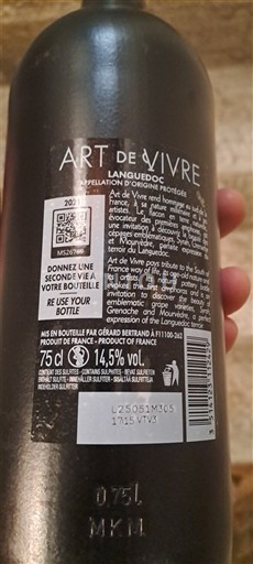 Languedoc Gérard Bertrand Art de Vivre Không niên vụ