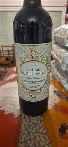 Bordeaux Montagne-saint-émilion Château Haut Bonneau 2020