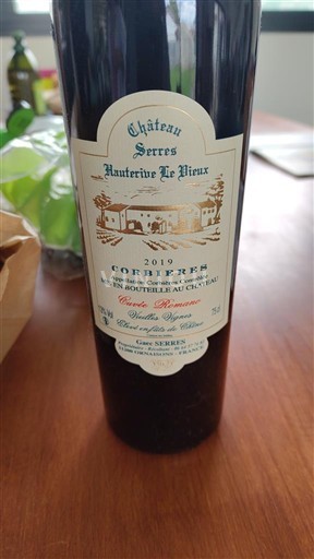Langvedok Corbières Château Serres Haute rive Le Vieux 2019