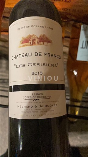 Bordeaux Côtes-de-Bordeaux Château Francs Les Cerisiers 2015